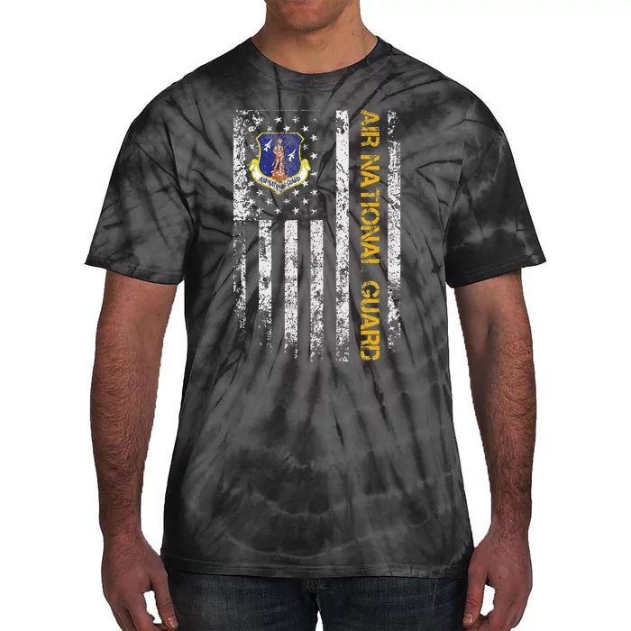 U.S Army Air National Guard Veteran Retired Military Tie-Dye T-Shirt