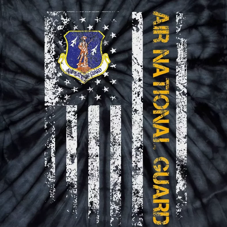 U.S Army Air National Guard Veteran Retired Military Tie-Dye T-Shirt