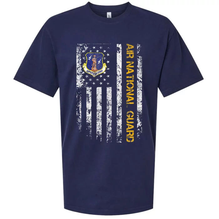 U.S Army Air National Guard Veteran Retired Military Sueded Cloud Jersey T-Shirt