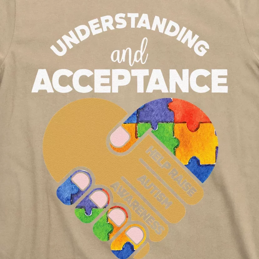 Understanding Acceptance Autism Awareness Heart Puzzle T-Shirt