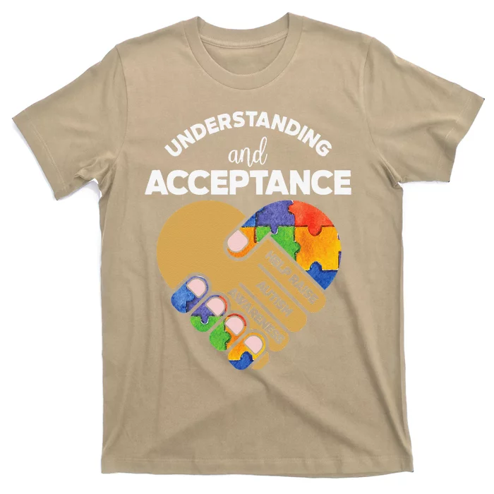 Understanding Acceptance Autism Awareness Heart Puzzle T-Shirt