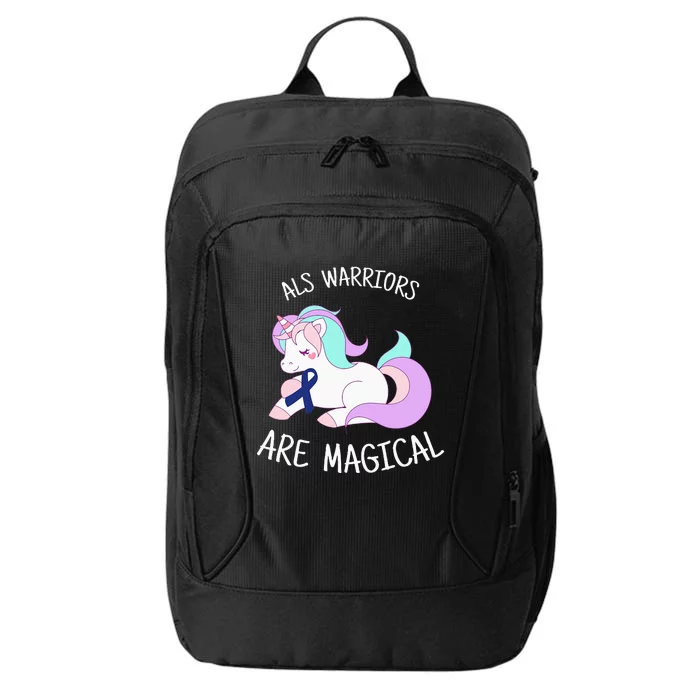 Unicorn ALS Awareness , ALS Warrior City Backpack