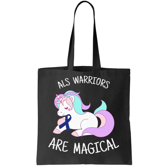 Unicorn ALS Awareness , ALS Warrior Tote Bag