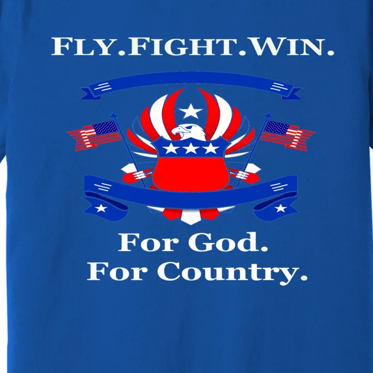 Us Academy Air Force Patriot Fly Fight Win Day Usa Gift Premium T-Shirt