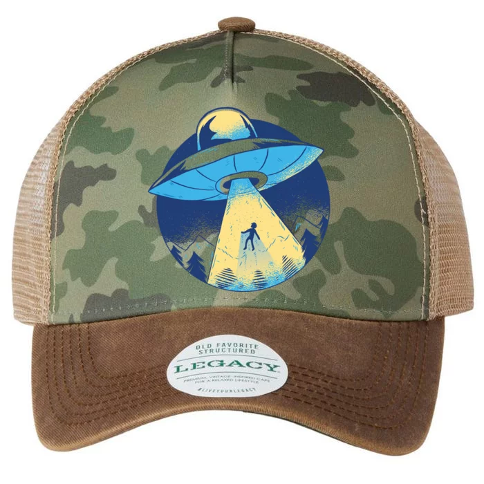 Ufo Alien Abduction Flying Saucer Area 51 Conspiracy Legacy Tie Dye Trucker Hat