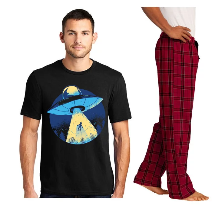 Ufo Alien Abduction Flying Saucer Area 51 Conspiracy Pajama Set