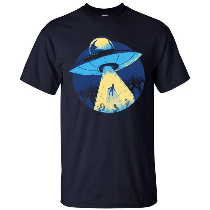 Ufo Alien Abduction Flying Saucer Area 51 Conspiracy Tall T-Shirt