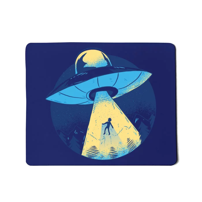 Ufo Alien Abduction Flying Saucer Area 51 Conspiracy Mousepad