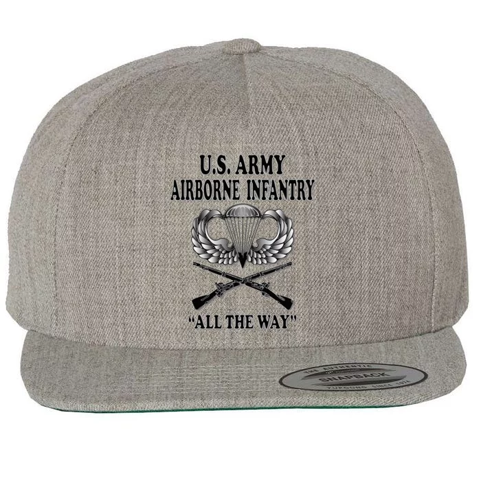 U.S. Army Airborne Infantry Wool Snapback Cap