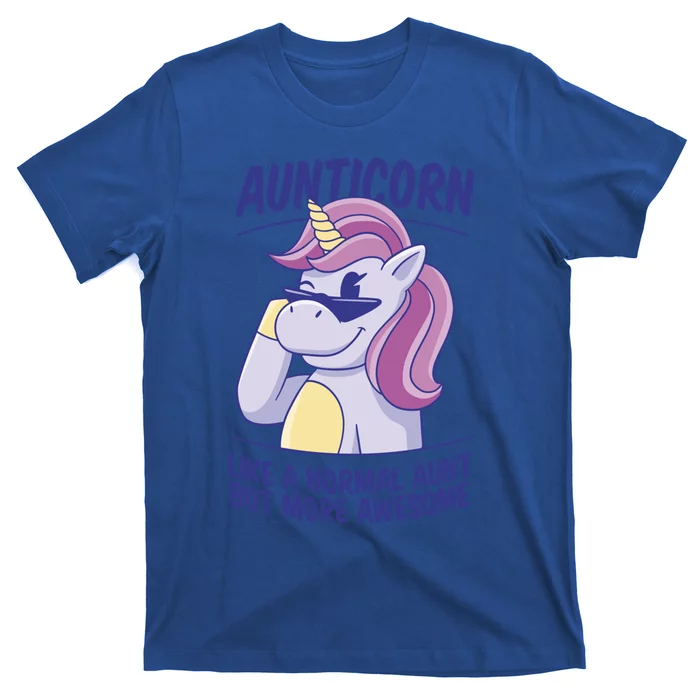 Unicorn Aunticorn Aunt Awesome Gift T-Shirt