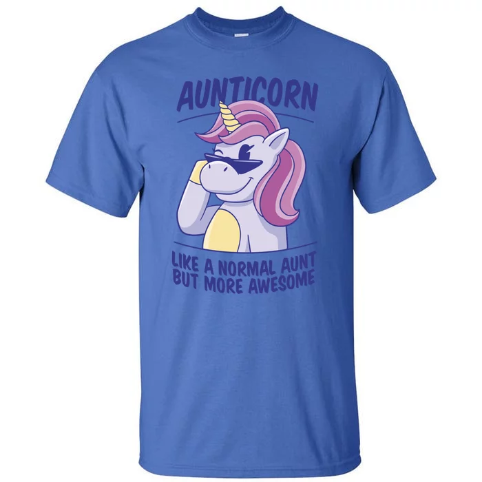 Unicorn Aunticorn Aunt Awesome Gift Tall T-Shirt