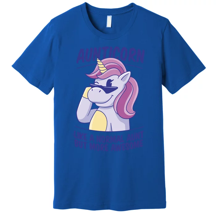 Unicorn Aunticorn Aunt Awesome Gift Premium T-Shirt