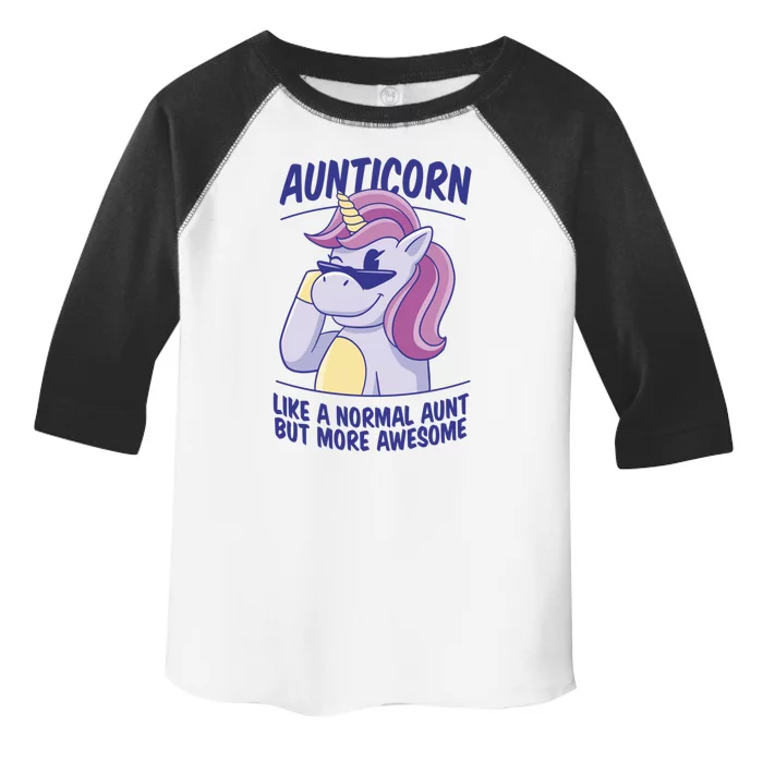 Unicorn Aunticorn Aunt Awesome Gift Toddler Fine Jersey T-Shirt