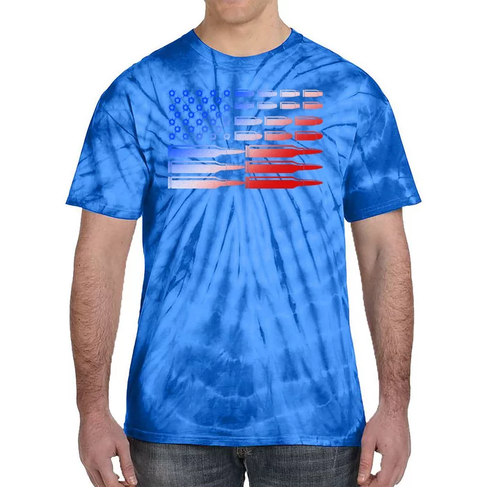 USA American Bullet Flag Tie-Dye T-Shirt