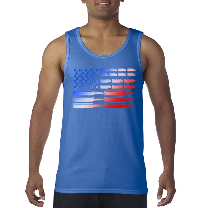 USA American Bullet Flag Tank Top