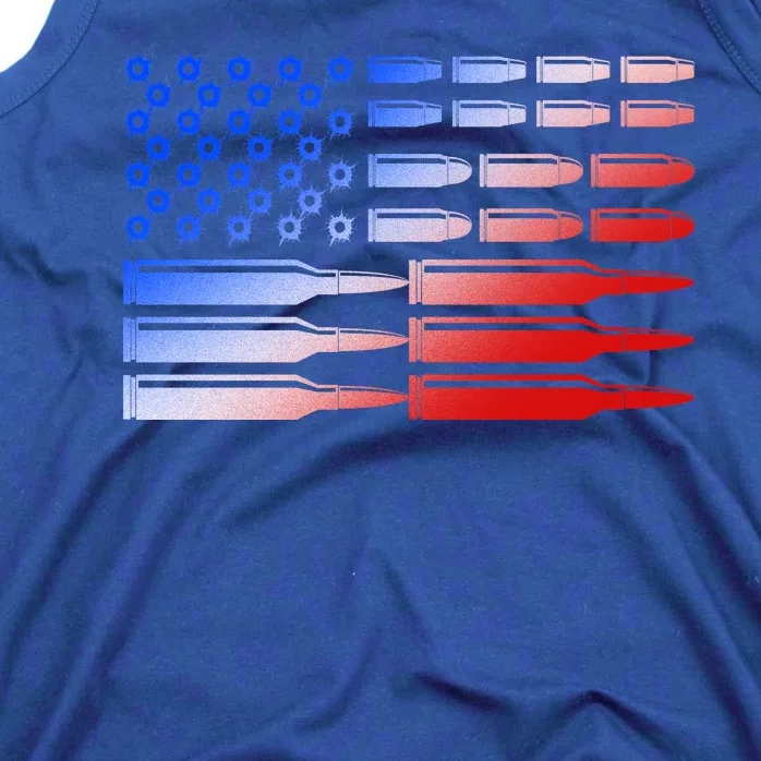 USA American Bullet Flag Tank Top