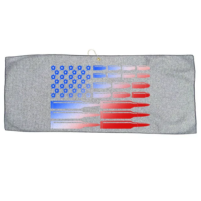 USA American Bullet Flag Large Microfiber Waffle Golf Towel