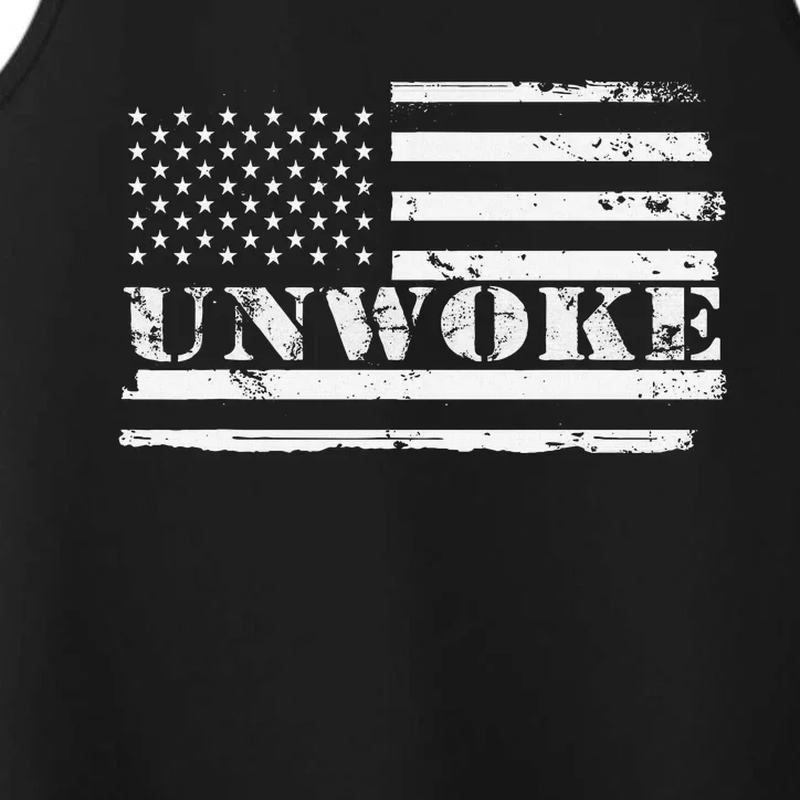 Unwoke Awake But Not Woke Performance Tank