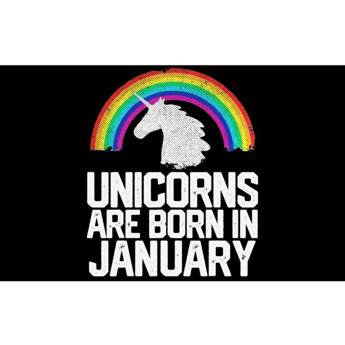 Unicorns Are Born In January Birthday Gift Wo Bumper Sticker