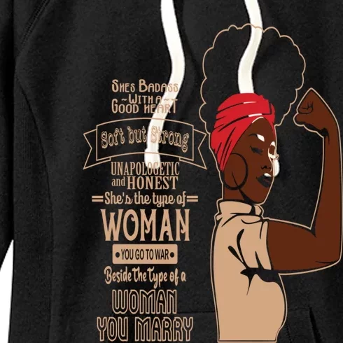 Unapologetic Afro Black History Month Blm Melanin Gift Women's Fleece Hoodie