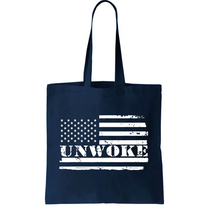 Unwoke Awake But Not Woke Tote Bag