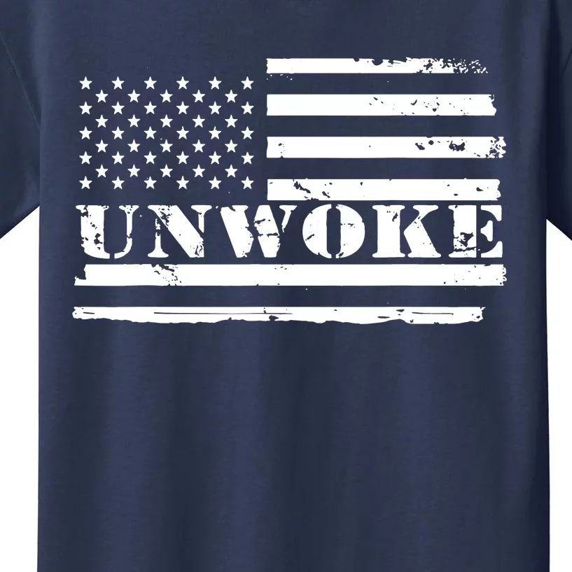 Unwoke Awake But Not Woke Kids T-Shirt