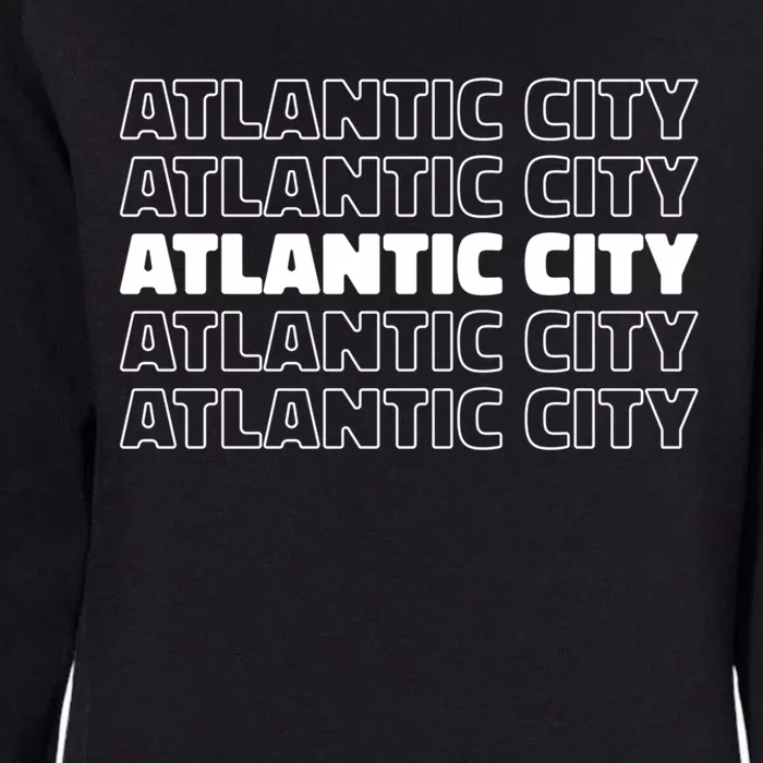 Us American City Resident Usa New Jersey Atlantic City Gift Womens California Wash Sweatshirt