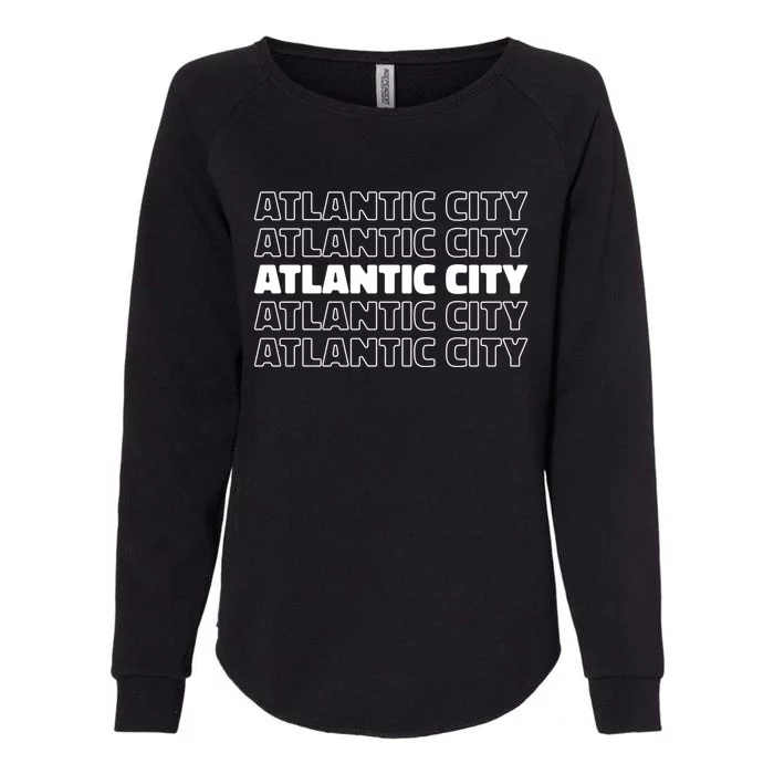 Us American City Resident Usa New Jersey Atlantic City Gift Womens California Wash Sweatshirt