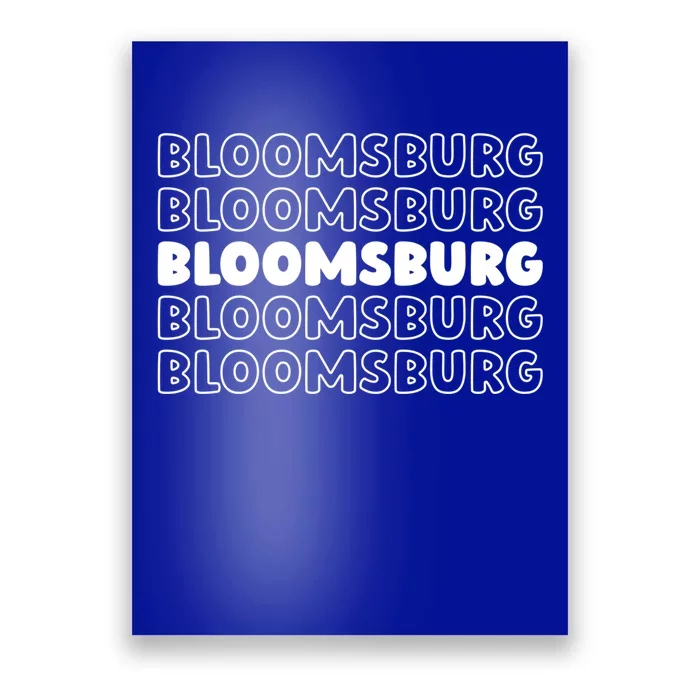 Us American City Usa Resident Pennsylvania Bloomsburg Gift Poster