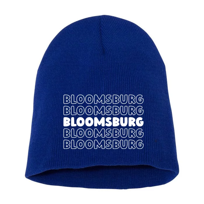 Us American City Usa Resident Pennsylvania Bloomsburg Gift Short Acrylic Beanie