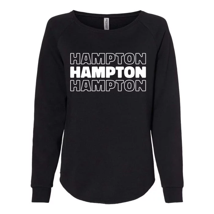 Us American City Usa Resident Virginia Hampton Great Gift Womens California Wash Sweatshirt