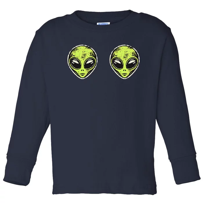 Ufo Alien Costume Women Funny Alien Head Bra Halloween Toddler Long Sleeve Shirt