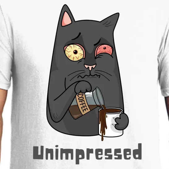 Unimpressed Angry Cat Pajama Set