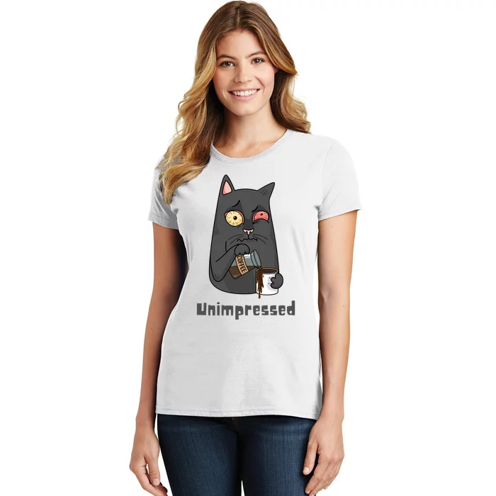 Unimpressed Angry Cat Women's T-Shirt