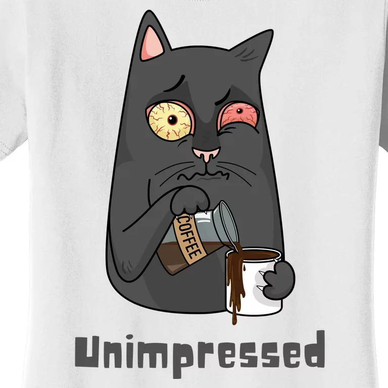 Unimpressed Angry Cat Women's T-Shirt