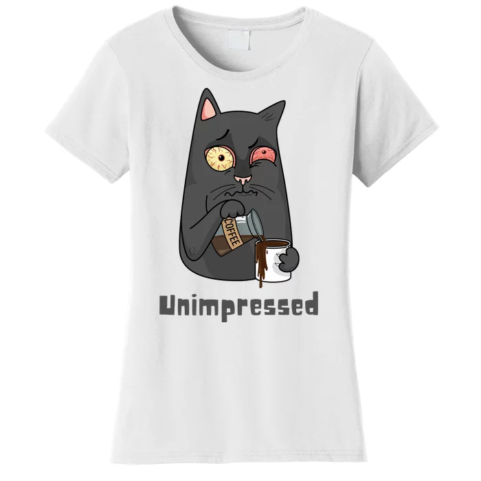 Unimpressed Angry Cat Women's T-Shirt