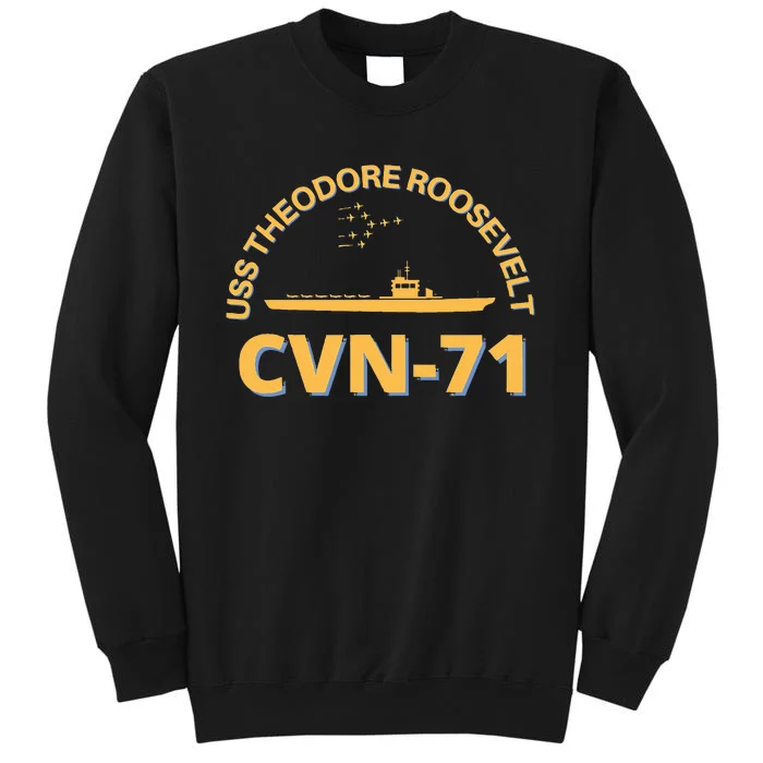 Us Aircraft Carrier Cvn71 Uss Theodore Roosevelt Tall Sweatshirt