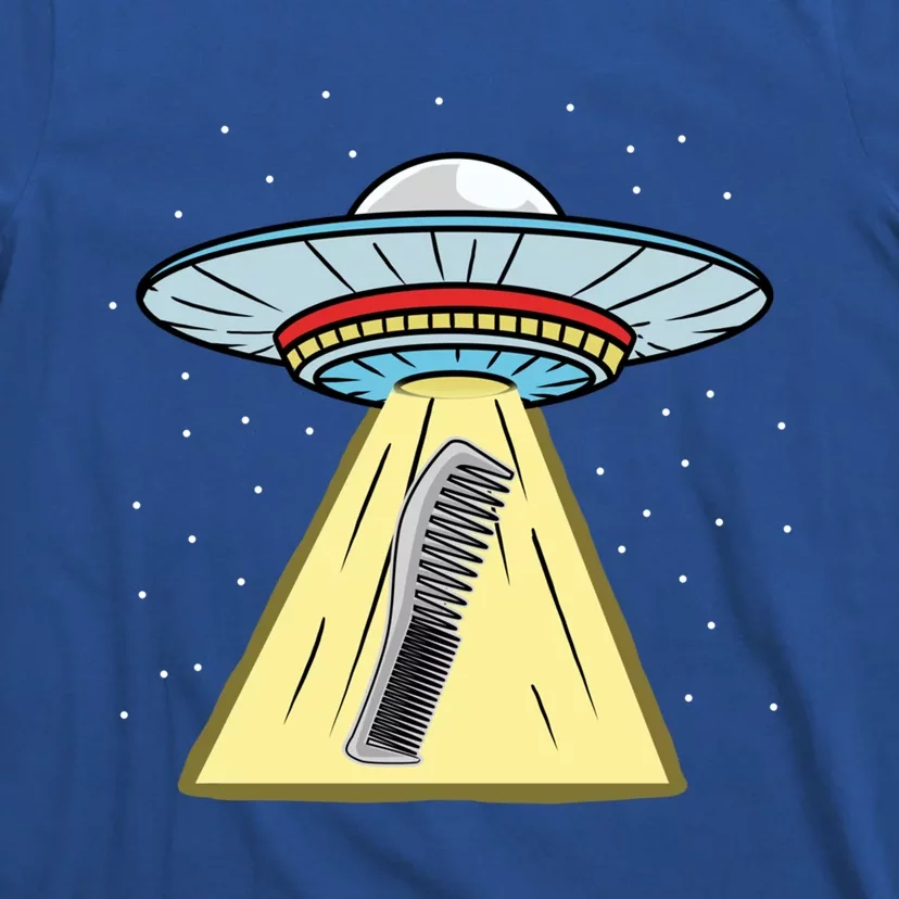 Ufo Abduction Comb Hairstylist Cool Gift T-Shirt