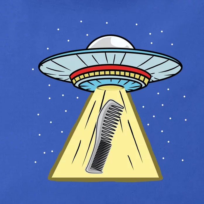 Ufo Abduction Comb Hairstylist Cool Gift Zip Tote Bag