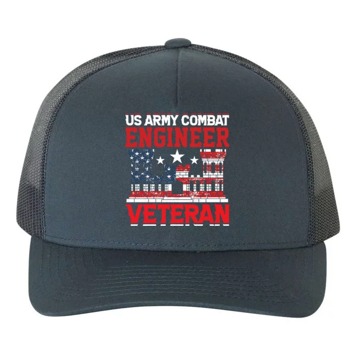 US Army Combat Engineer Veteran Gift Yupoong Adult 5-Panel Trucker Hat