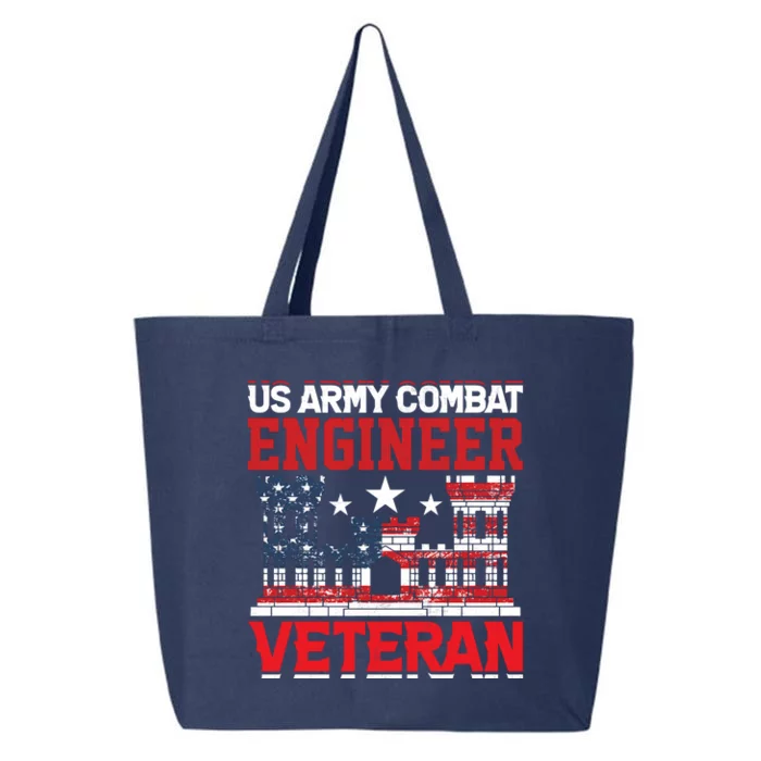 US Army Combat Engineer Veteran Gift 25L Jumbo Tote