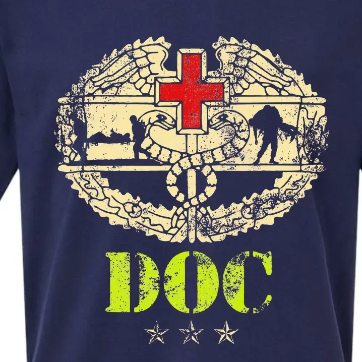 U.S. Army Combat Medic Veteran Medical Military Veterans Day Sueded Cloud Jersey T-Shirt