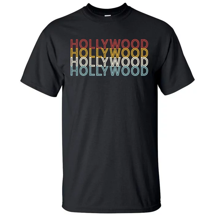 Us American City 70S Retro Usa Vintage Hollywood Tall T-Shirt