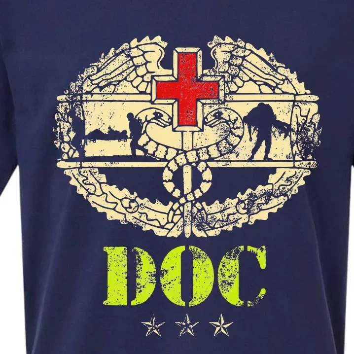 U.S. Army Combat Medic Veteran Medical Military Sueded Cloud Jersey T-Shirt