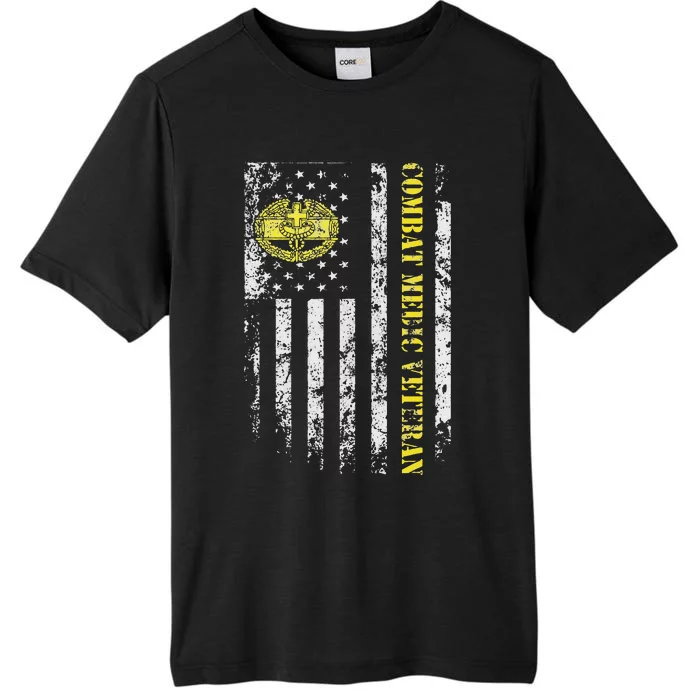 U.S Army Combat Medic Veteran Military American Flag Vintage ChromaSoft Performance T-Shirt