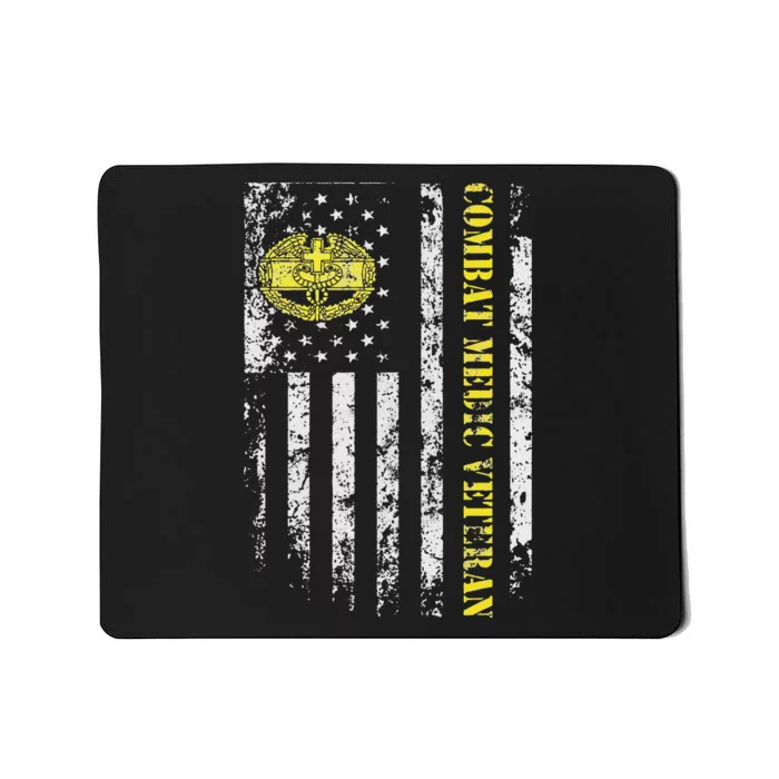 U.S Army Combat Medic Veteran Military American Flag Vintage Mousepad