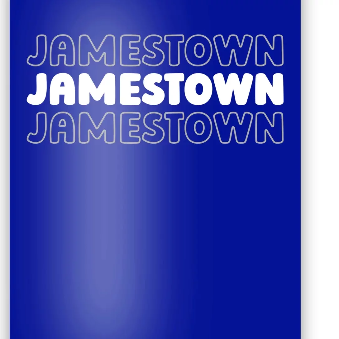 Us American City Resident Usa New York Jamestown Funny Gift Poster