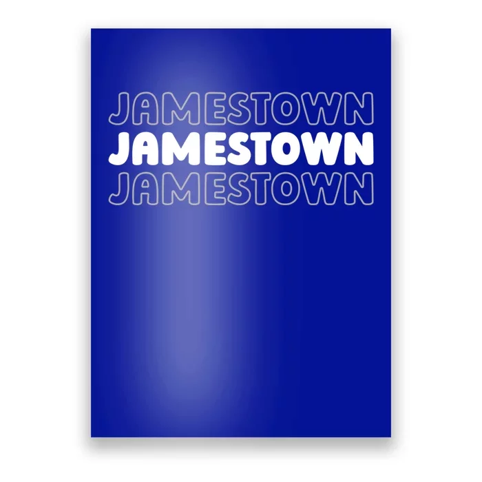 Us American City Resident Usa New York Jamestown Funny Gift Poster