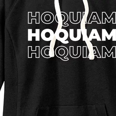 Us American City Usa Resident Washington Hoquiam Gift Women's Fleece Hoodie