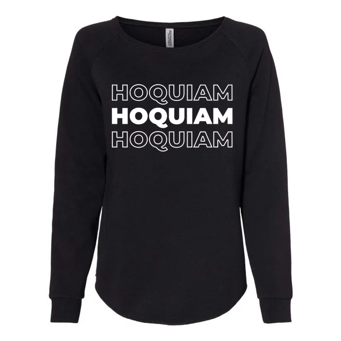 Us American City Usa Resident Washington Hoquiam Gift Womens California Wash Sweatshirt